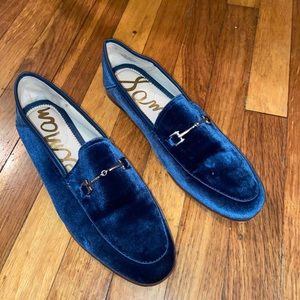 Velvet Blue Shoes